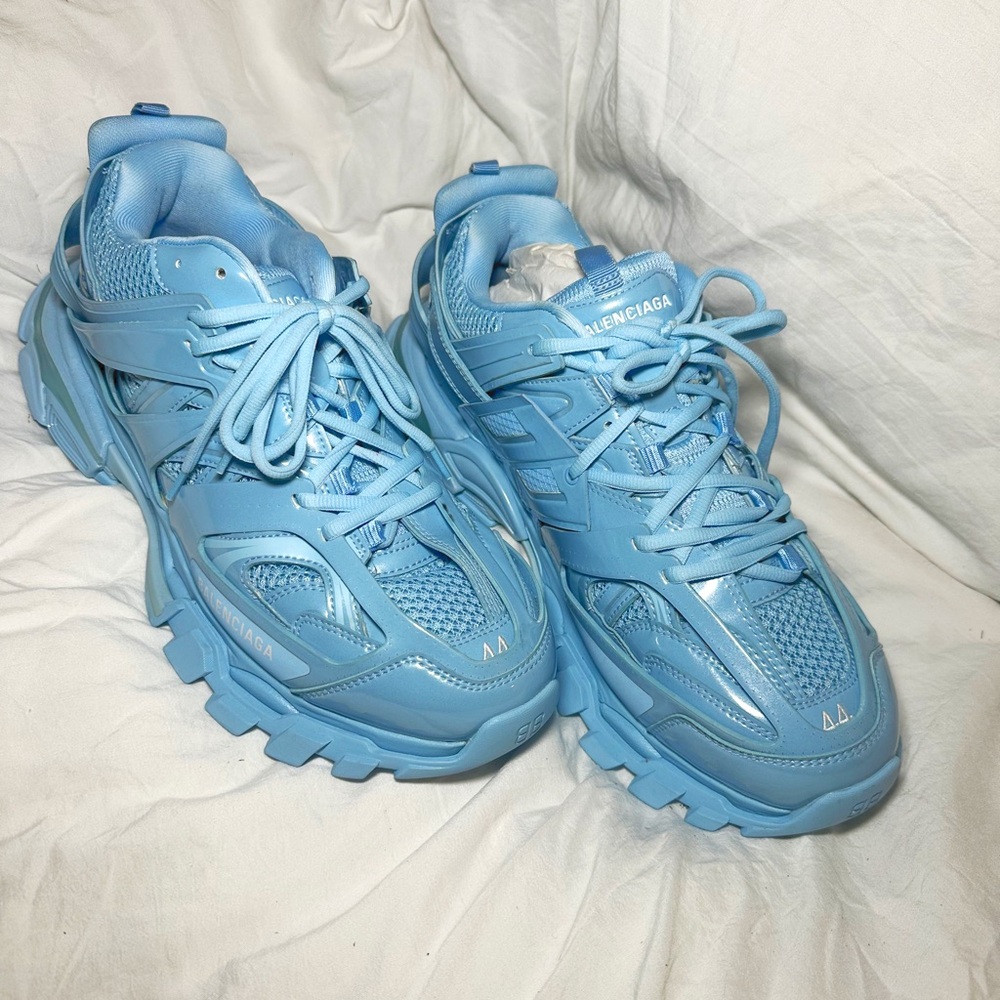 Balenciaga Men’s Light Blue Track Sneakers